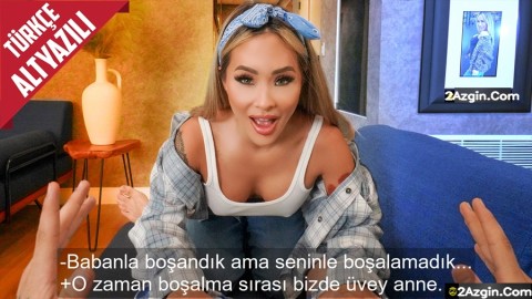 Babasıyla Boşansa da Üvey Annesiyle Boşalmaya Devam Ettiler