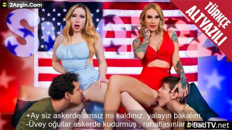 Askerden Gelen Azgın Üvey Oğullara Am Suyu İçiren Matureler