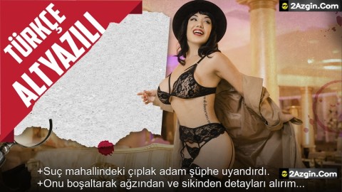 Dedektif Milf Olay Mahallinde Bulunan Çıplak Adamı Öttürerek Konuşturdu